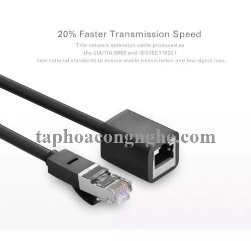 Ugreen 11283 5M màu Đen Cáp nối dài Ethernet CAT6 FTP RJ45 NW112 30011283